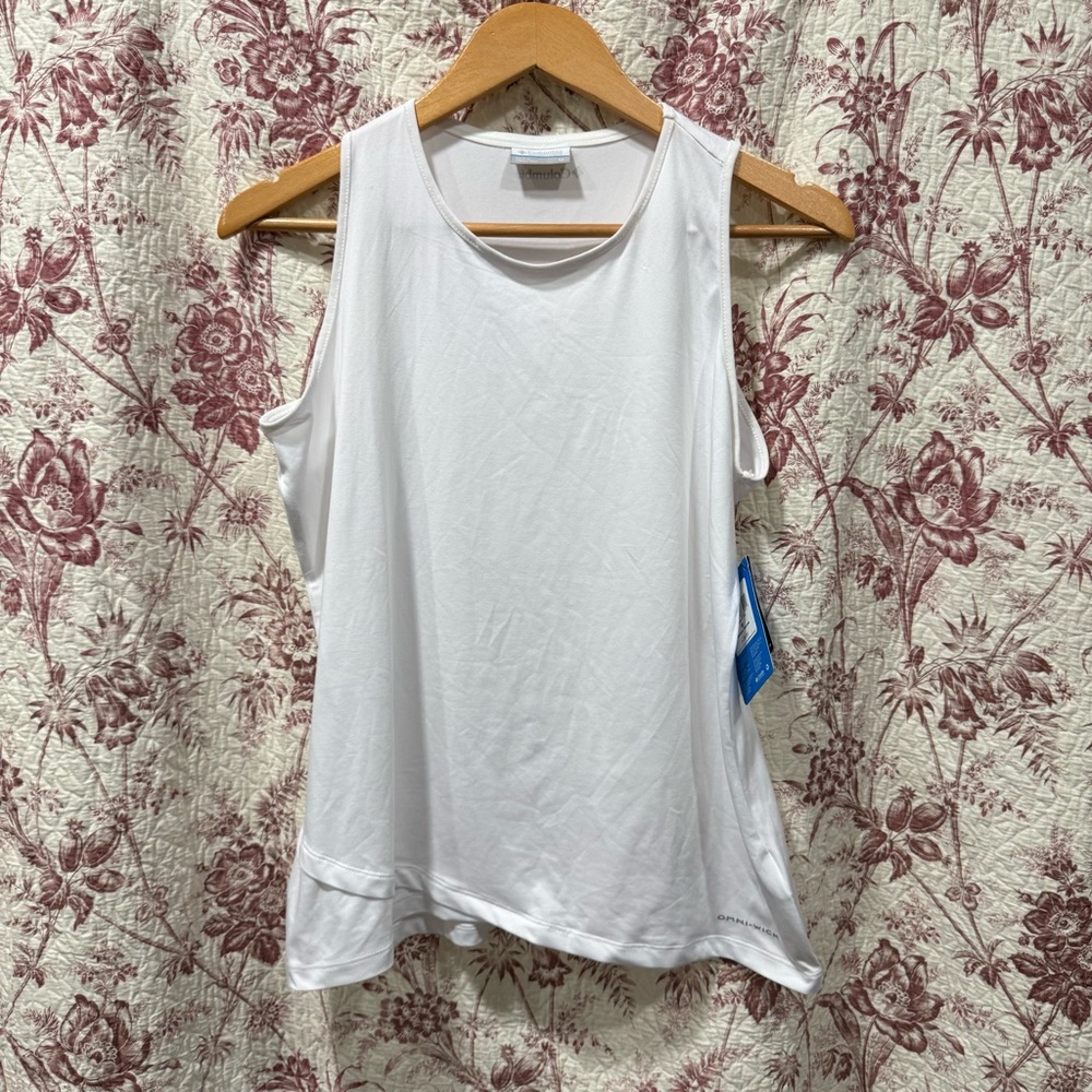 Columbia Omni-Wick White Performance Tank Top Women’s Medium NWT